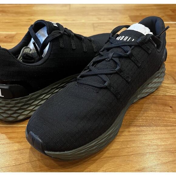 NEW NoBull Ripstop Unisex Sneakers Size Women’s 9.5 Men's 8 Black Lace Up - Picture 2 of 12